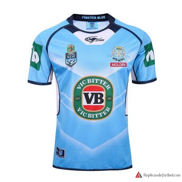 Camiseta NSW Blues Classic Prima 2017-2018 Azul Rugby